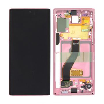 Samsung Galaxy Note 10 (SM-N970F) Skärm med LCD Skärm Original - Rosa
