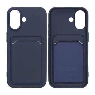 Mobilskal Silikon med Korthållare för iPhone 17 - Blå