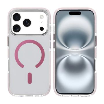 Mobilskal Magnet Dubbelskydd för iPhone 17 Pro Max - Rosa