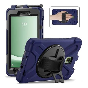 Fodral Handrem & Ställ för Galaxy Tab Active3 - Marinblå