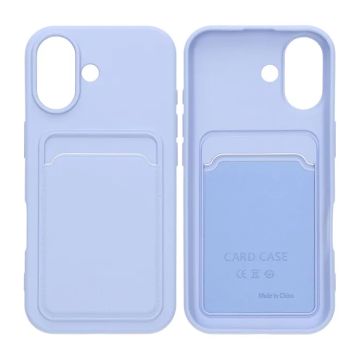 Mobilskal Silikon med Korthållare för iPhone 17 - Lila