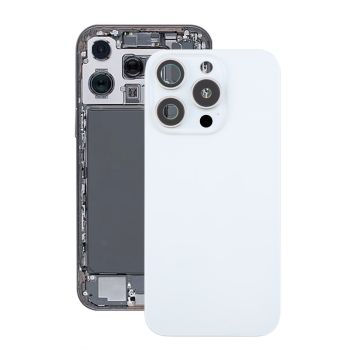 iPhone 16 Pro Baksida Glas med Magnet och Kameralins - Vit Titan