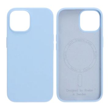 Rvelon Mobilskal Silikon MagSafe för iPhone 15 - Ljusblå
