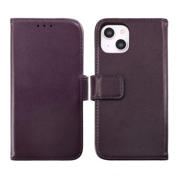iPhone 14 Plus Plånboksfodral Läder Rvelon - Lila- G-SP.se