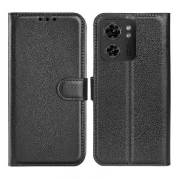 Motorola Moto Edge 40 Plånboksfodral med Stativ - Svart