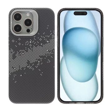 iPhone 15 Pro Max Skal med Magsafe och Utfällbart Stativ - Rymdsvart