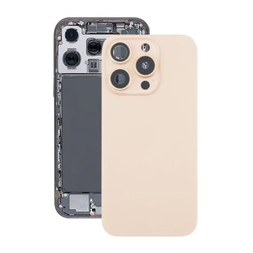 iPhone 16 Pro Baksida Glas med Magnet och Kameralins - Sandfärgad Titan