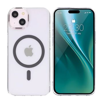 iPhone 15 Stöttålig Mobilskal med Magsafe - Grå