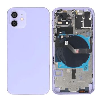 iPhone 12 Baksida med Komplett Ram OEM - Lila