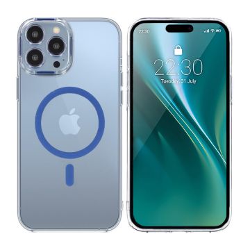 iPhone 14 Pro Stöttålig Mobilskal med Magsafe - Blå