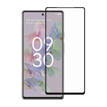 Skärmskydd Google Pixel 6A - 3D Härdat Glas - Svart (miljö)- G-SP.se