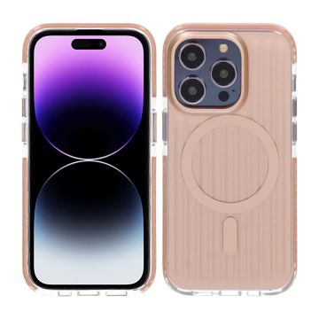 Mönstrat TPU Skal till iPhone 14 Pro med MagSafe - Guld