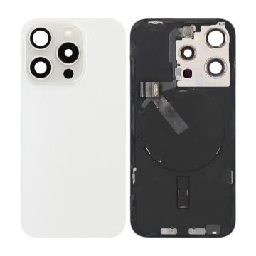 iPhone 15 Pro Baksida Glas Komplett OEM - Vit