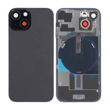 iPhone 15 Baksida Glas med smådelar - Svart