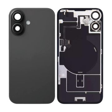 iPhone 16 Baksida Glas med smådelar - Svart