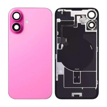 iPhone 16 Baksida Glas med smådelar - Rosa