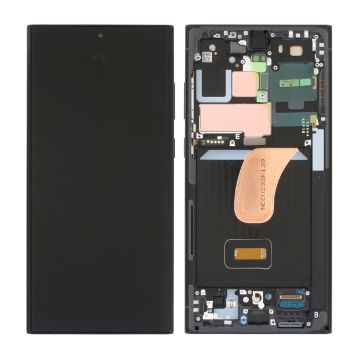 Samsung Galaxy S23 Ultra Skärm med LCD Original - Grafit/Röd/Grå