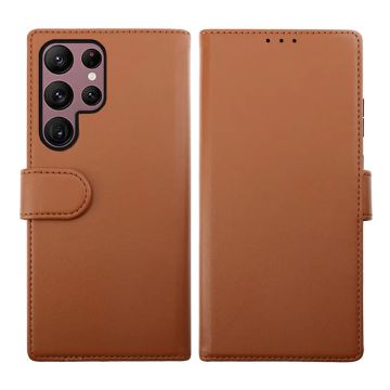 Samsung Galaxy S23 Ultra Plånboksfodral Magnet Rvelon - Brun- G-SP.se