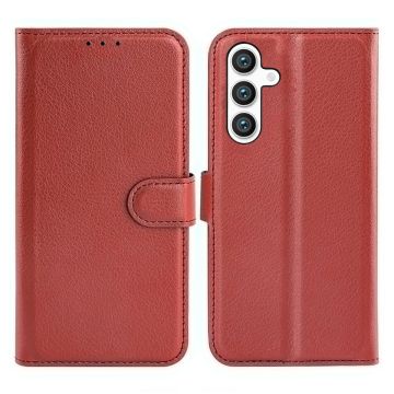 Samsung Galaxy S24 Plånboksfodral med Stativ - Brun