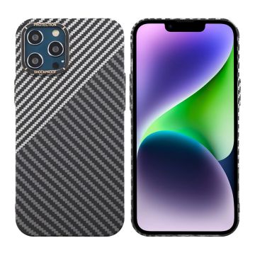 Kolfiber Skal iPhone 12 Pro Max - Svart & Vit- G-SP.se