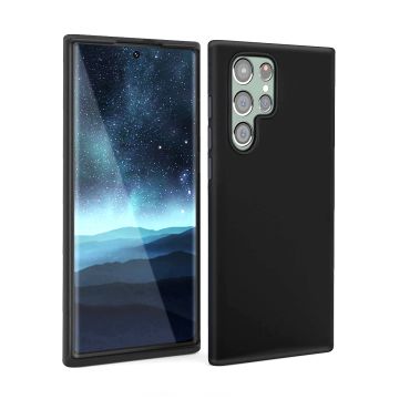 Samsung Galaxy S22 Ultra Silikonskal Rvelon - Svart- G-SP.se