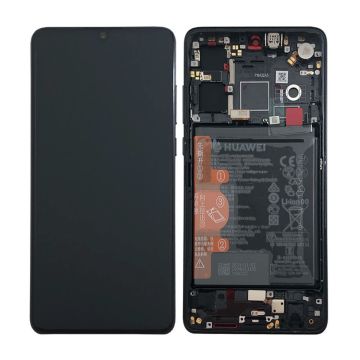 Huawei P30 Skärm med LCD Display och Batteri Original - Svart- G-SP.se