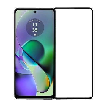 Motorola G04 Skärmskydd Heltäckande - Svart