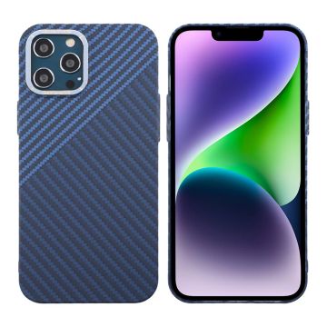 Kolfiber Skal iPhone 12 Pro Max - Blå & Grå- G-SP.se