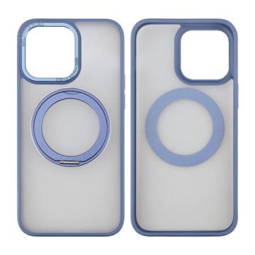 iPhone 15 Pro Max Skal med MagSafe Stativ Rvelon - Blå- G-SP.se
