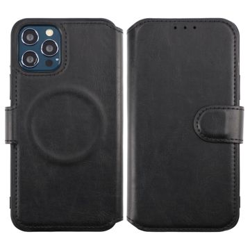 iPhone 12/12 Pro Plånboksfodral Extra Kortfack Rvelon - Svart- G-SP.se
