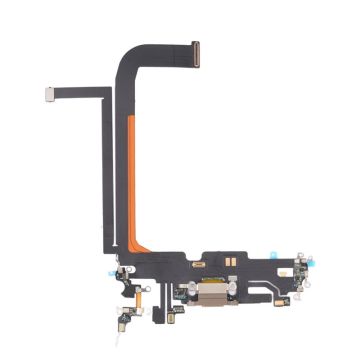 iPhone 13 Pro MaxLaddkontakt med Flexkabel Original - Guld