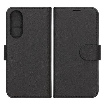 Plånboksfodral med Stativ för Samsung Galaxy S25 Edge - Svart