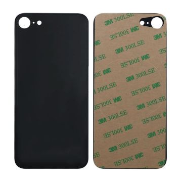 iPhone SE 2020 Baksida Glas med Självhäftande tejp - Svart