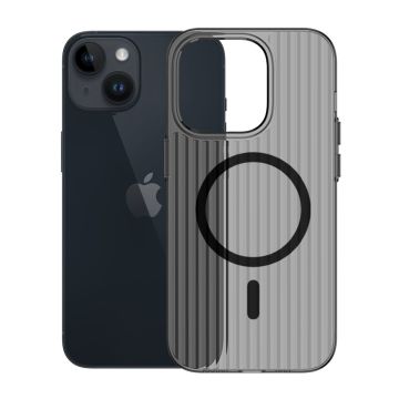 iPhone 14/13 Mobilskal Korrugerad - Svart