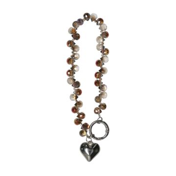 Strawberry crystal brown chain