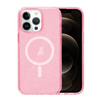 iPhone 12/12 Pro Mobilskal Glitter Magsafe - Rosa