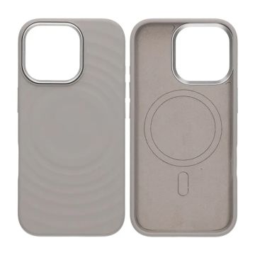Mobilskal Silikon med Magsafe för iPhone 17 - Ljusgrå