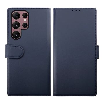 Samsung Galaxy S23 Ultra Plånboksfodral Magnet Rvelon - Blå- G-SP.se