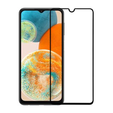 Skärmskydd Samsung Galaxy A23 5G - 3D Härdat Glas - Svart- G-SP.se