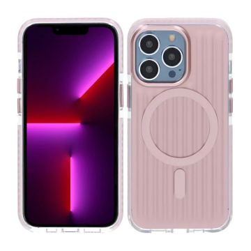 Mönstrat TPU Skal till iPhone 13 Pro med MagSafe - Rosa