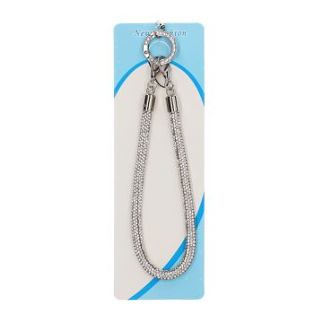 Mobilband Handled - Silver glitter