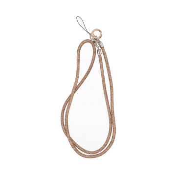 Mobilband Halsband 120cm - Guld glitter