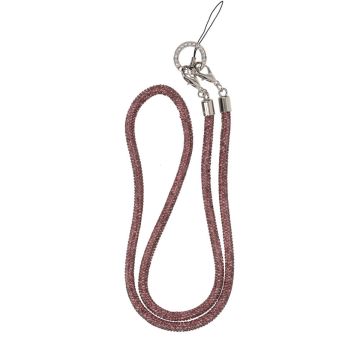 Mobilband Halsband 80cm - Lila glitter