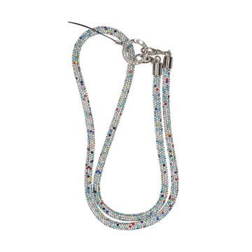 Mobilband Halsband 80cm - Flerfärgad glitter