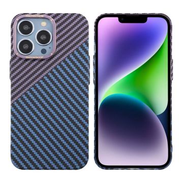 iPhone 15 Pro Max Mobilskal i Kolfiber - Lila/Blå- G-SP.se