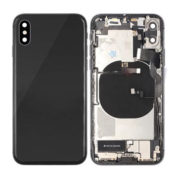 iPhone X Baksida med Komplett Ram - Svart- G-SP.se