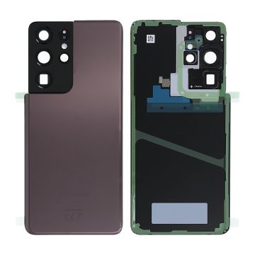 Samsung Galaxy S21 Ultra Baksida Original - Brun- G-SP.se