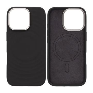 Mobilskal Silikon med Magsafe för iPhone 17 - Svart