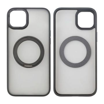 iPhone 15 Plus Skal med MagSafe Stativ Rvelon - Svart- G-SP.se