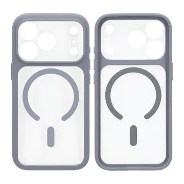 Skal för iPhone 17 Pro Max - MagSafe & Kameraskydd - Grå